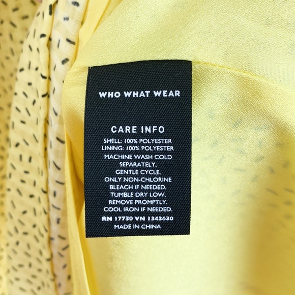 WHO WHAT WEAR Yellow Dress - Picture 9 of 9